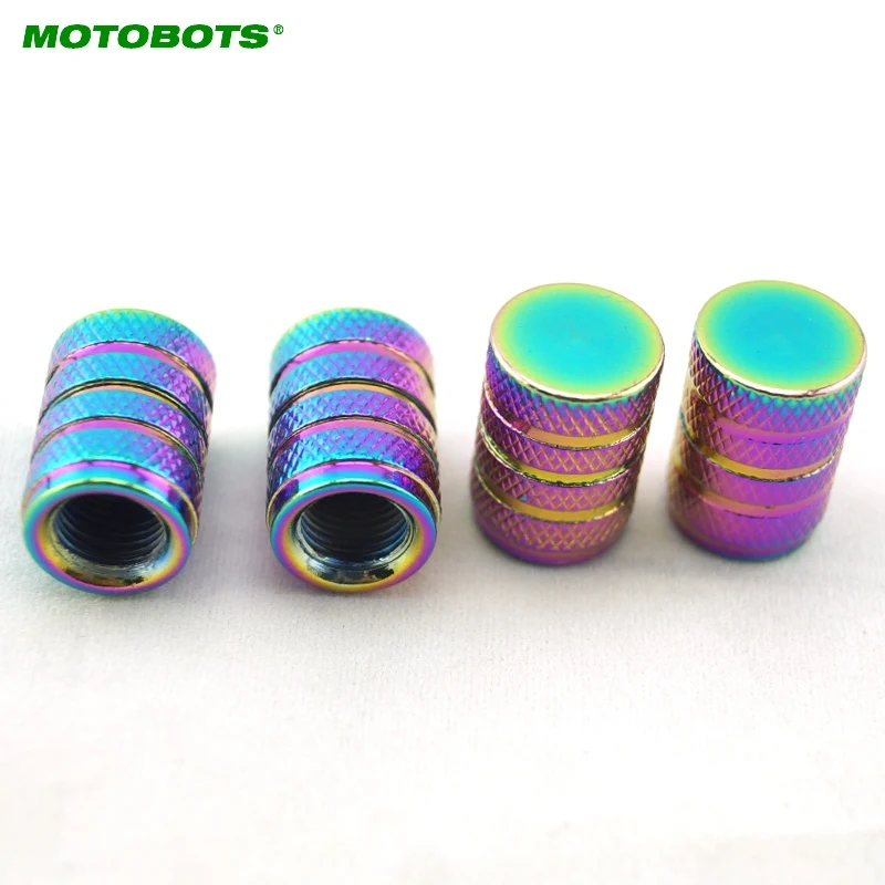 MOTOBOTS 500pcs Color Car Motorcycle Bike Aluminum Alloy Wheel Tire Valve Stem Caps Dust Covers wholesale #CA1064