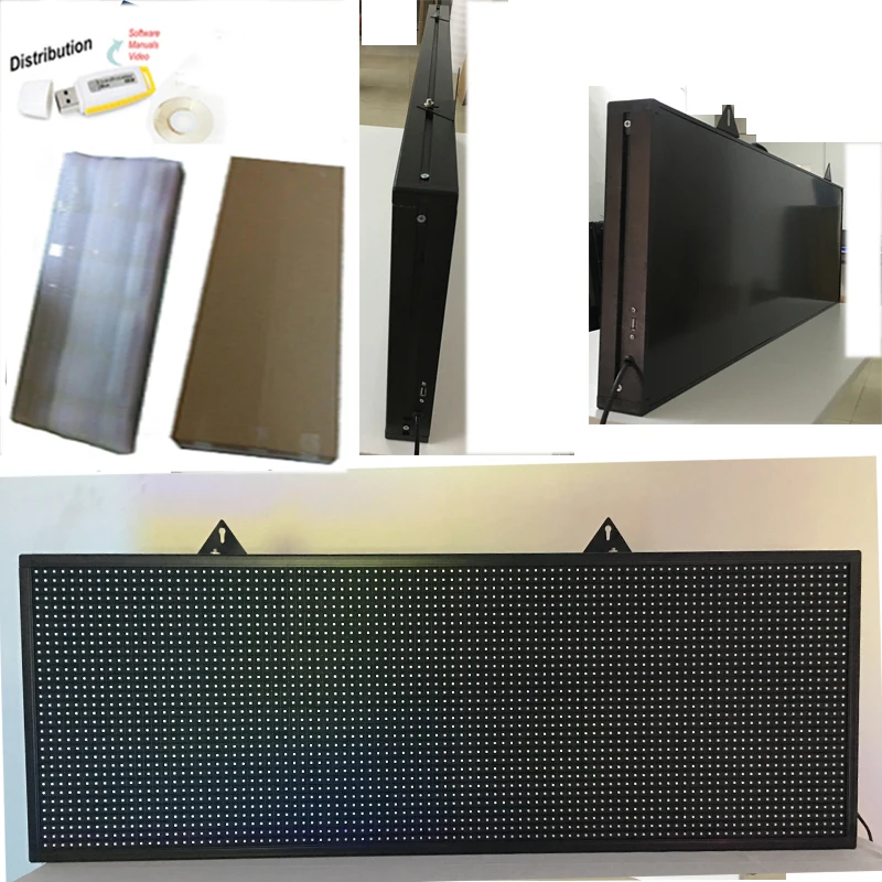 Panneaux LED P10 SMD Programmables RVB Book ine Couleur, Affichage Extérieur de Message Défilant, Haute Luminosité pour Fenêtre