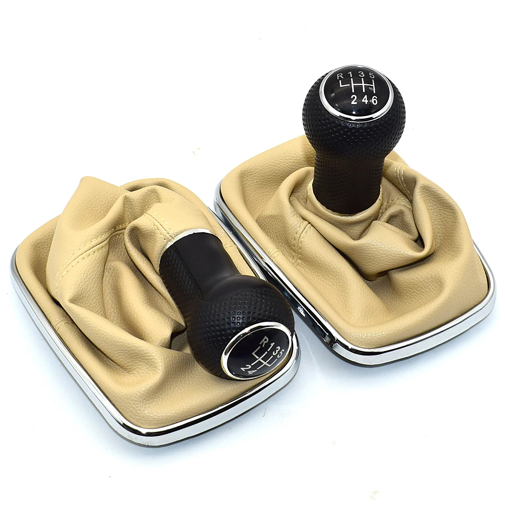 For Volkswagen VW Golf 4 IV MK4 GTI R32 Bora Jetta 5 Speed Black Frame Gear Shift Knob Lever Gaiter Boot 1999-2004 23mm