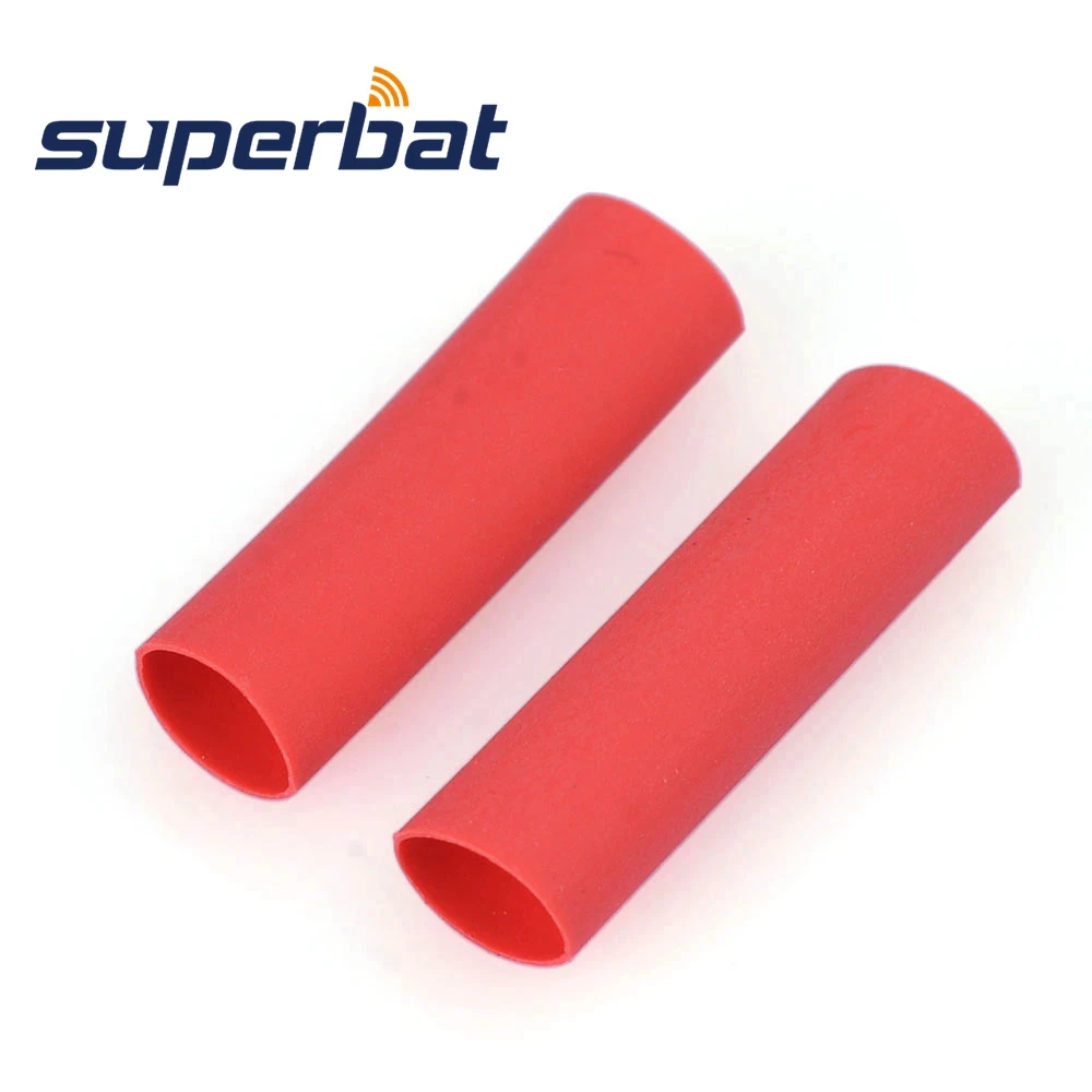 Superbat-Vermelho Heat Shrink Tube Sleeving para Cabo, Wire Wrap, 3.5mm, 1.37mm, RG178, RG316, RG174, 100Pcs