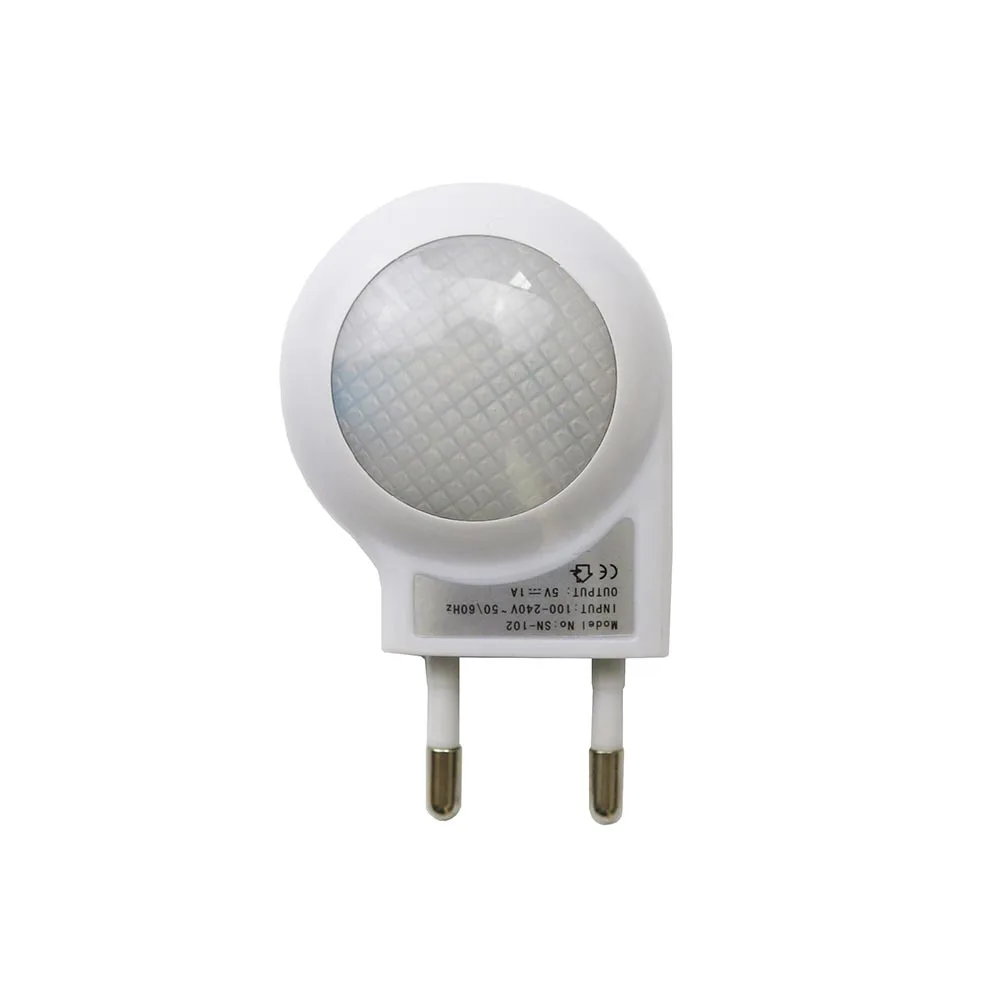 Mini LED Night Light AC110V / 220V 0.7W Lighting Auto Sensor Smart Baby Bedroom Lamp White Black Blue yellow EU Plug Night lamp