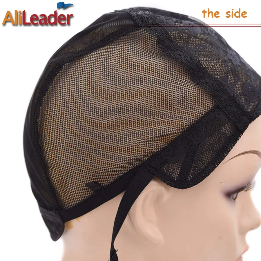 Accesorios de peluca de calidad, gorro de peluca negro y Beige para hacer peluca, redecilla ajustable, banda elástica, peluca tejida de malla, herramienta de postizo DIY