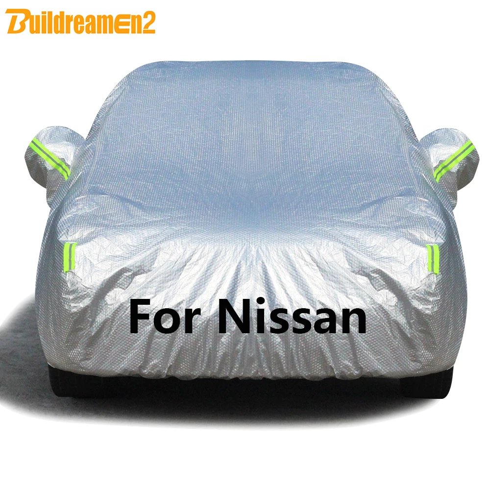 Buildremen2 Thick Cotton Car Cover Waterproof Sun Snow Rain Prevent Cover For Nissan Juke X-Trail Qashqai Note March Tiida 370Z