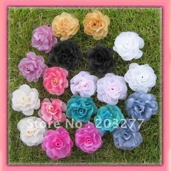 Free shipping!36pcs/lot 10colors for your pick 11/2''  sillk rose flower