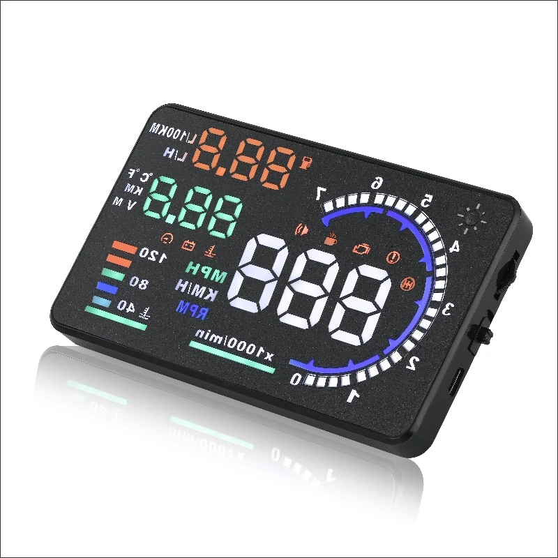 For SEAT Ibiza/Leon Car Electronic Auto Accessories Universal Head Up Display HUD Driving Speed Alarm OBD/OBD2/OBDII Plug & Play