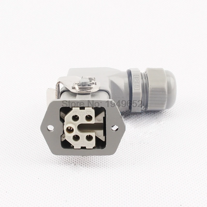 Heavy Duty Connectors HDC-HA-004-1 F/M 4+1pin 5pin 10A Industrial rectangular Connector plug image 2