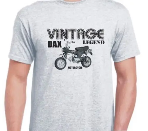 Newest 2018 Men T-Shirt Fashion O-Neck T Shirt Japanese Motorbike Dax Inspired Vintage Motorcycle Classic Bikemens Tee Shirts