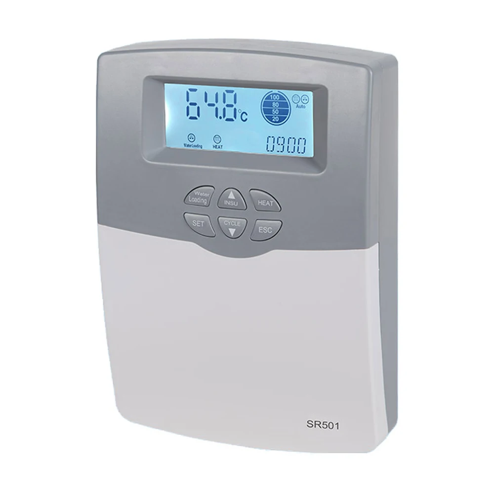 Non-pressure solar water heater controller SR501,110/220V with water temperature and level sensor electromagnetic valve