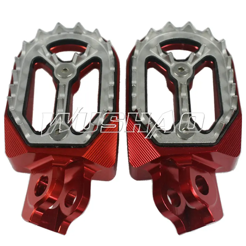 De Alumínio da motocicleta Pé Pegs Footpegs Apoios Para Os Pés Para 2010-2015 Suzuki RMZ450 RMZ250 RMZ 450 250 15 14 13 12 10 11