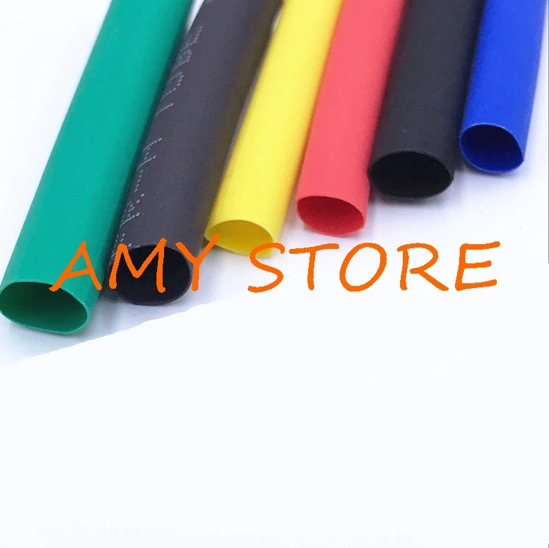 5 m 멀티 컬러 1mm/1.5mm/2mm/2.5mm/3mm/3.5mm/4mm 자동차 케이블 절연 랩 2:1 열 수축 튜브