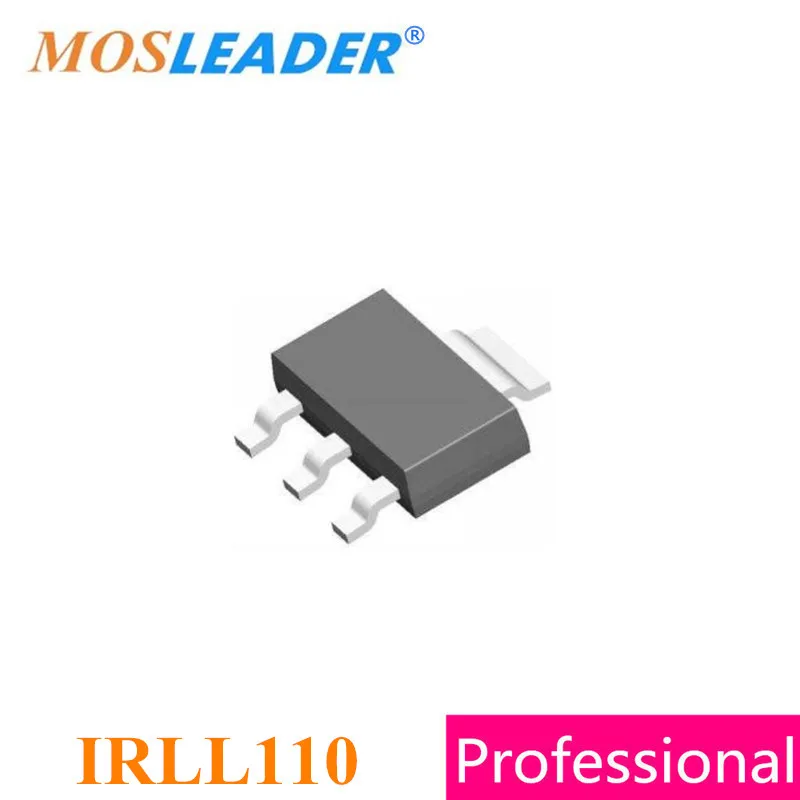 Mosleader IRLL110 SOT223 100 Uds., 1000 Uds., IRLL110PBF IRLL110TRPBF n-channel 100V 1.5A, hecho en China, alta calidad