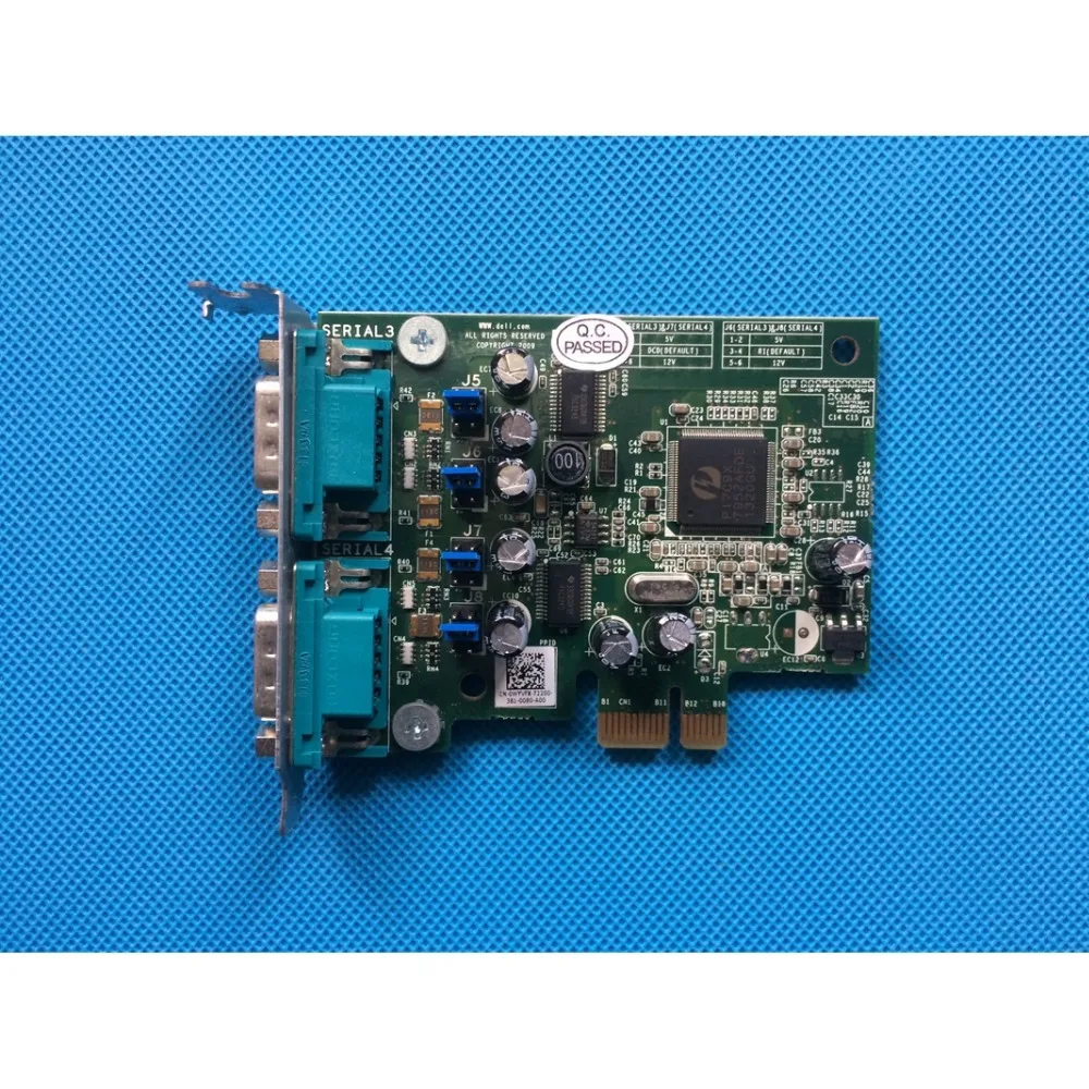 NEW Low Profile Dual Serial Port Add-In Card - WYVFX / 0WYVFX / CN-0WYVFX / 01012WAA0-017-G for Dell OptiPlex XE Series