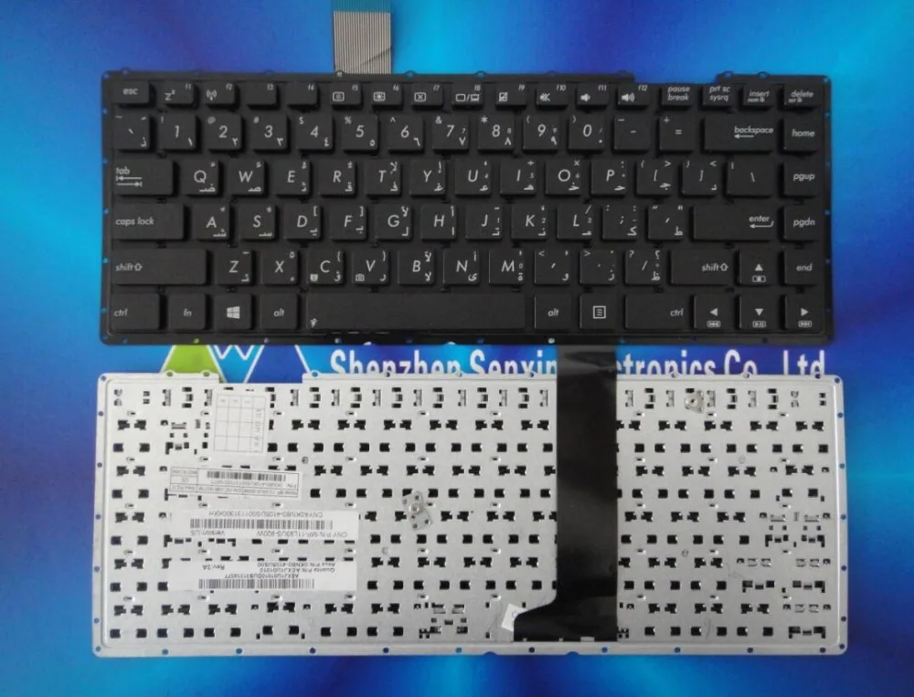 100% new original  Arabic Keyboard without frame for Asus ASUS X401K X401E X401U X401 X401A Free shipping