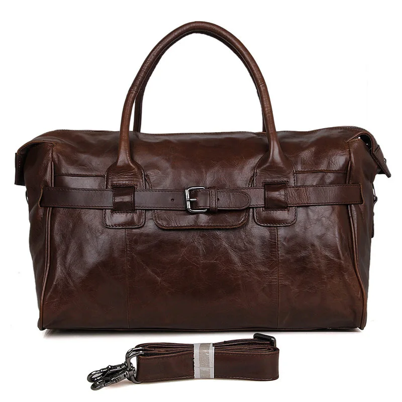 Imagem -02 - Nesitu Bolsa de Couro Genuíno Masculina M7079 Bolsa de Viagem com Grande Capacidade de Café e Pele de Real para Homens