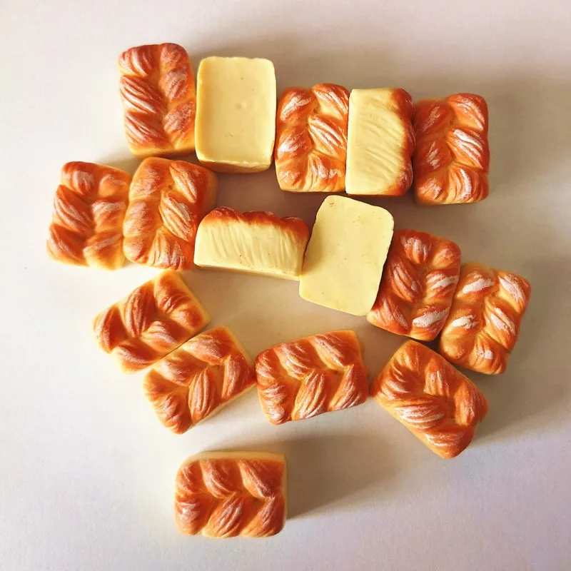 8 Teile/los Bäckerei Brot Küche Lebensmittel Artikel Miniatur Vintage Zubehör für Puppenhaus Mini Künstliche Brot – Detail 12