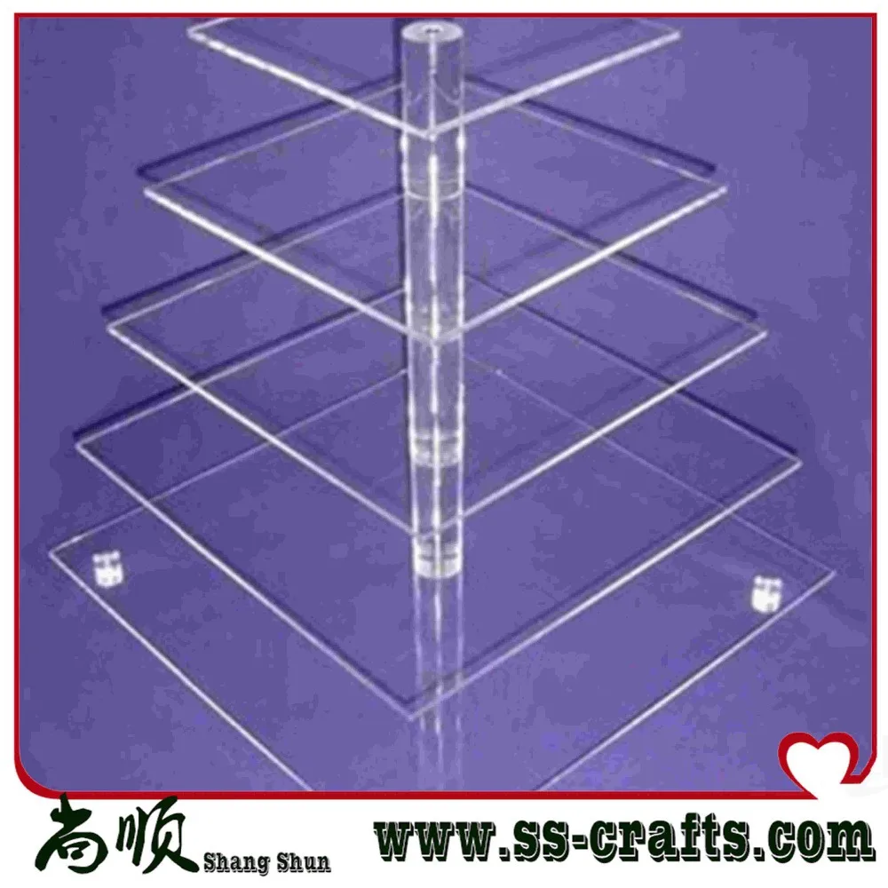 

5 Tier Square Bracket Acrylic Wedding Cake Stand 4 Tier Acrylic Cupcake Stand 4 Tier Acrylic Cake Stand