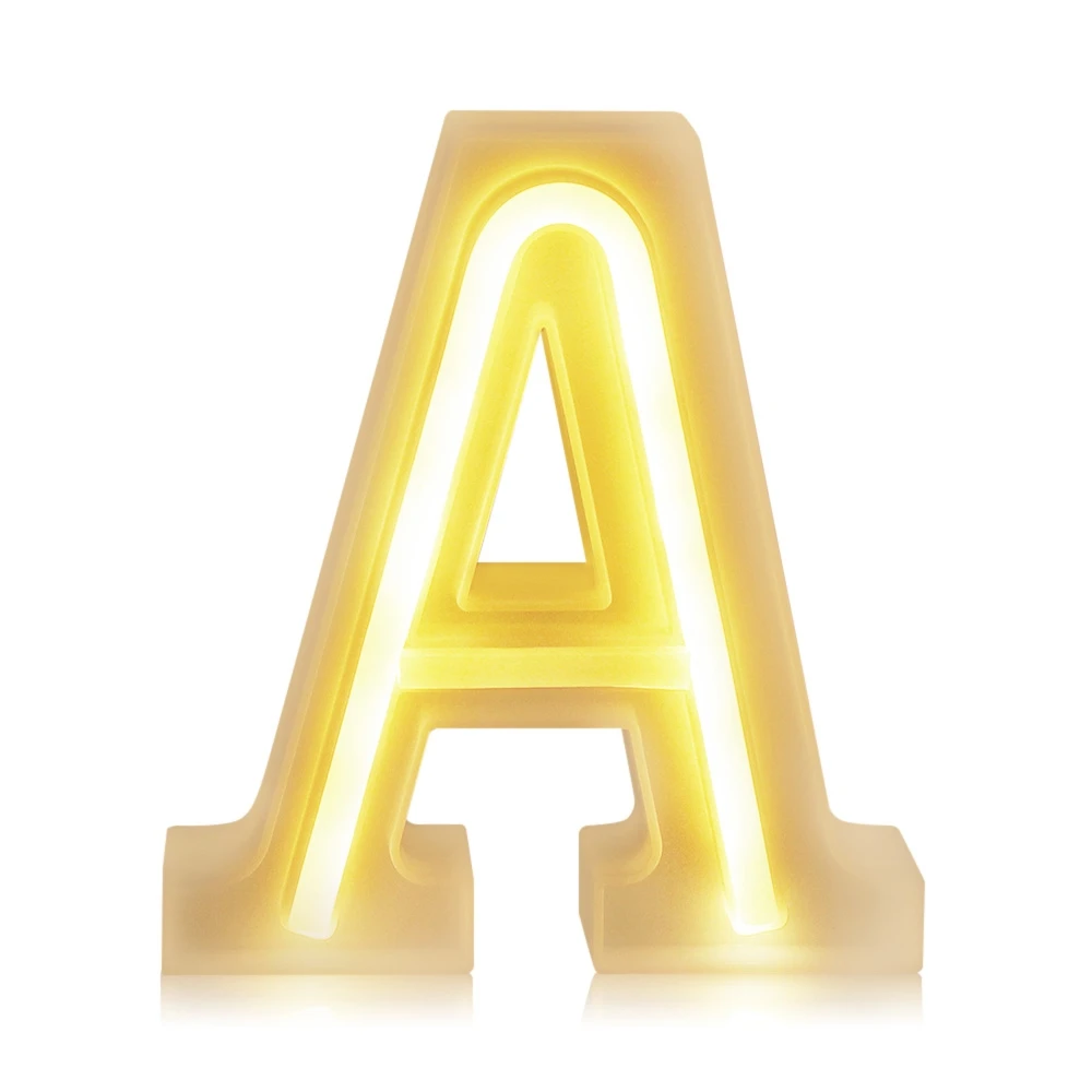 Novelty Small DIY Letter Number LED Lamp Night Light For Christmas Halloween Wedding Party Home Decoration