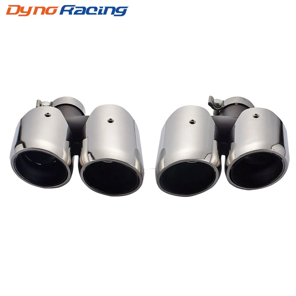 High quality 304 Stainless Steel Exhaust Tips Muffler Modified Tail throat Pipe For Porsche 2014 Macan