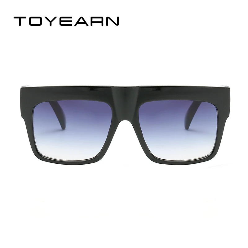 Fashion Vintage Brand Designer Lady Big Square Sunglasses Women Rivet Eyewear Flat Top Black Sun Glasses Female