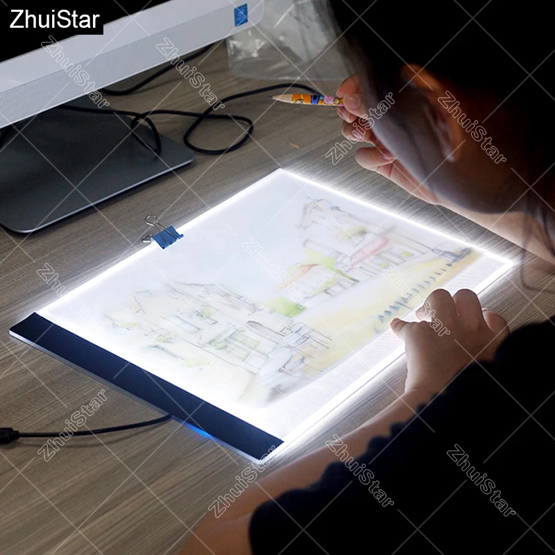 

Ultrathin 3.5mm A4 LED Light Tablet Pad Apply to EU/UK/AU/US/USB Plug Diamond Embroidery Diamond Painting Cross Stitch