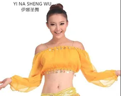 Lady women Sexy Belly Dance Sequin accessories off-the-shoulder bellydance Costumes Skirt belly dancing Dancewear Top Bra