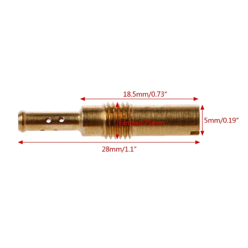 New 32# 33# 35# 38# 40# 42# 45# 48# 50# 52#Slow Pilot Jet Vice Injector Nozzle For Keihin CB GY6 KOSO OKO PE CVK FCR Carburetor