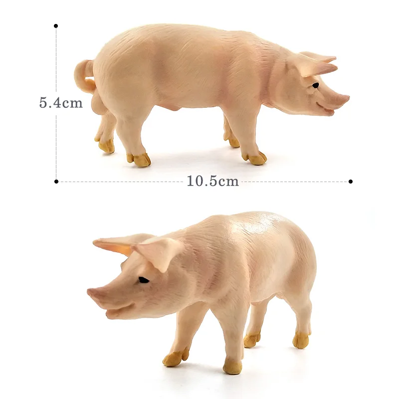 Simulation Wild Boar Pig Animal model figurine home decor miniature fairy garden decoration accessories modern Plastic Craft toy