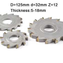 125 × 5 × 6 × 8 × 10 × 12 超硬サイドと正面フライスカッター切削工具処理ステンレス鋼鋳鉄鋼