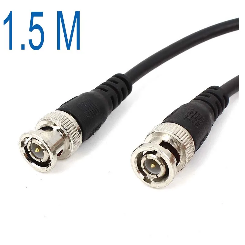 1.5M 4.5feet CCTV Video Camera DVR Male to Male BNC Connector Coaxial Cable NEW