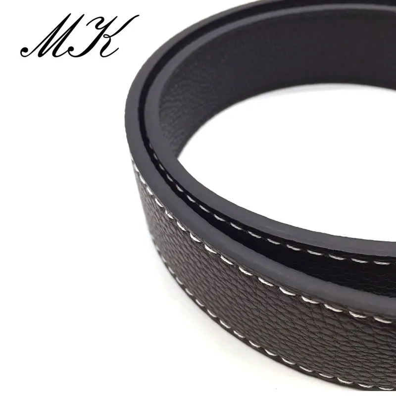 Maikun Belts for Men No Buckle Male Split Leather Belt Men Fashion Belt