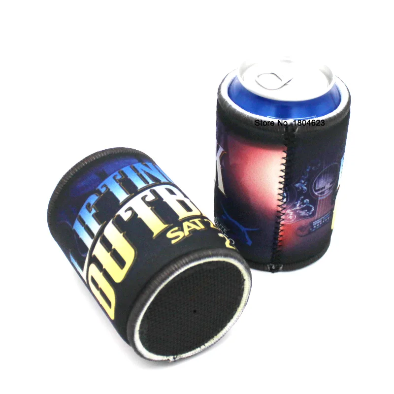 

400 Pieces Neoprene Stubby Holders With Customer Logo Printing Thickness 5mm Can Cooler With Solid Bottom Stitched top & Bottom