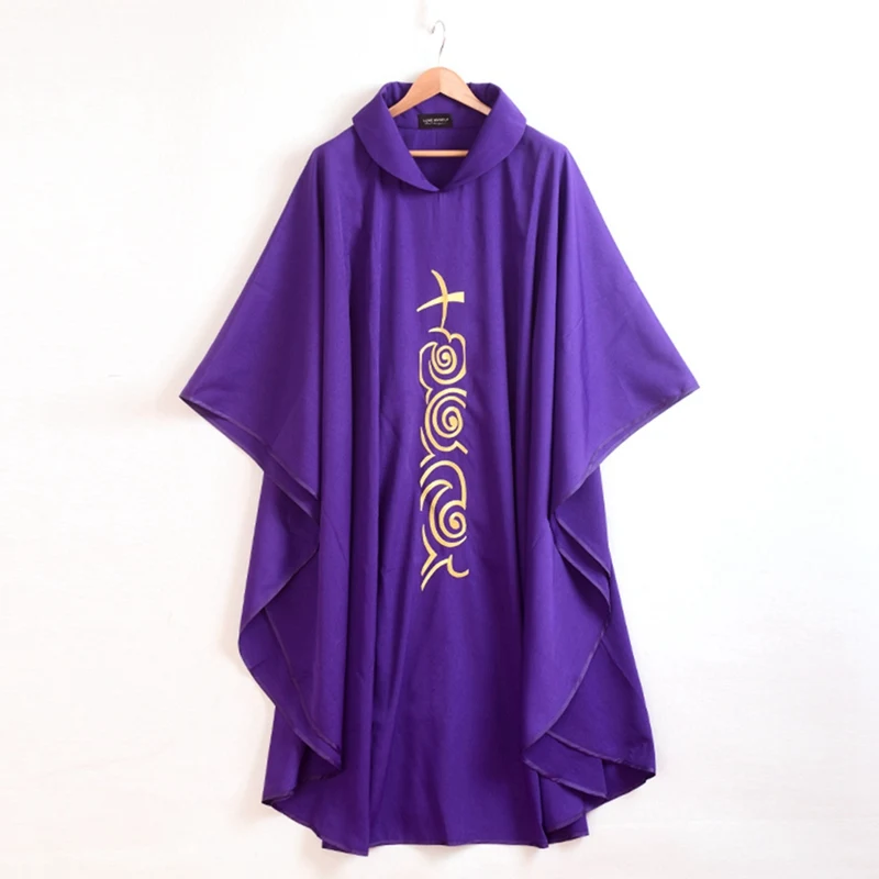 Katholischen Geistlichen Kasel Medieval Kleidung Klerus Pastor Bewältigen Vestment Robe