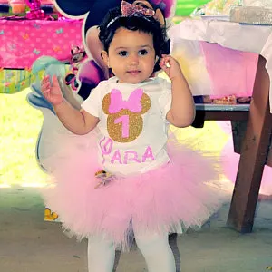 custom cute Mouse princess first birthday infant bodysuit onepiece Tutu Dress romper Outfit Set baby shower party favors