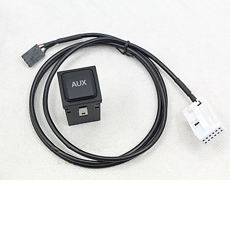 Original Aux input adapter switch AND CABLE WRIE  FOR Volkswagen VW GOLF MK6 JETTA MK5 RCD510 RNS510  5KD 035 724 A 5KD035724A