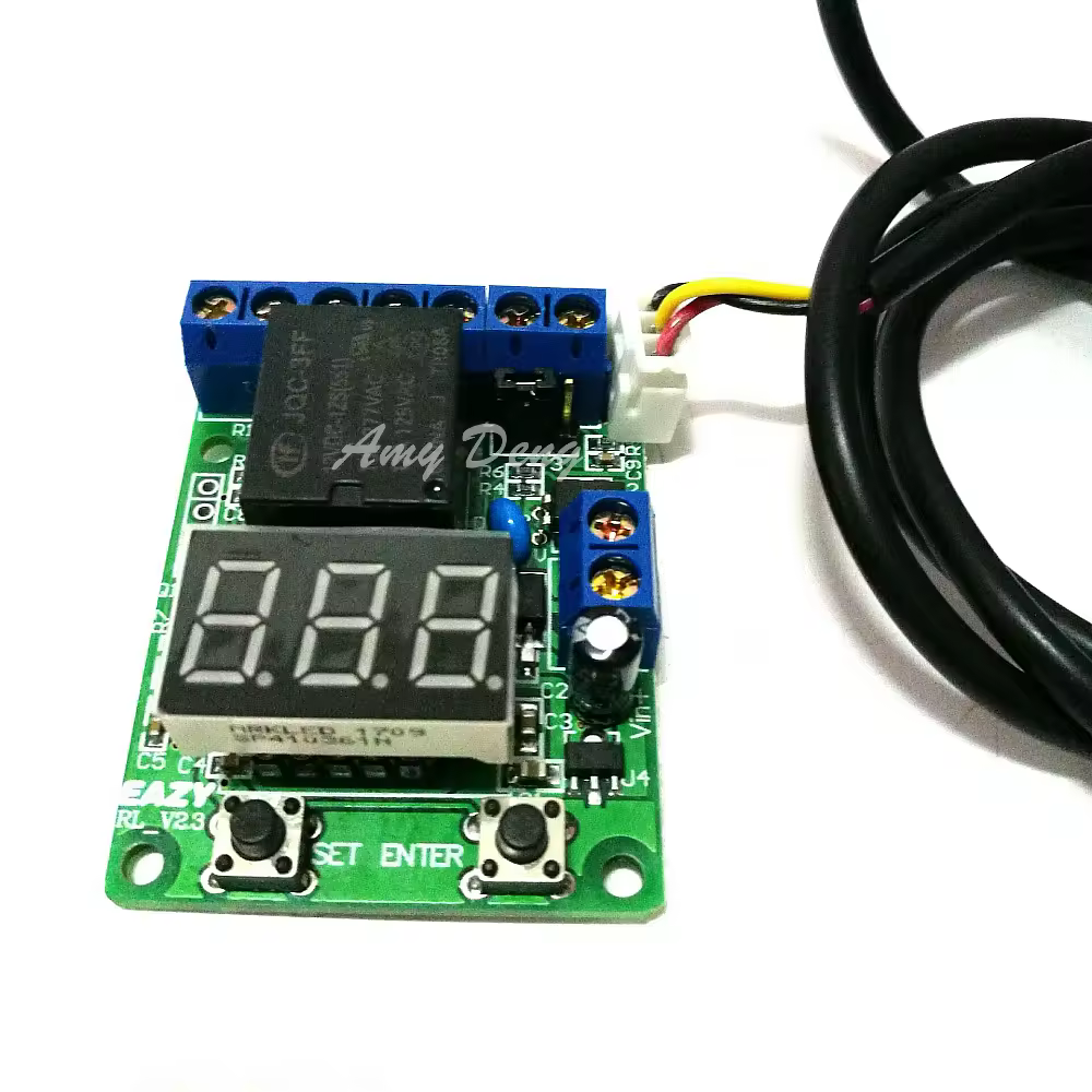 בדיקה טמפרטורת DS18B20 עמיד למים מתג חכם תרמוסטט טיימר ממסר מתח טרמוסטט