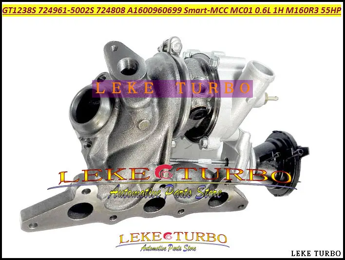 GT12 GT1238S 724961 724961-5002S 724808 724808-0001 A1600960699 Turbo Turbocharger For Smart MCC MC01 1H 0.6L M160R3 3Zyl 55HP