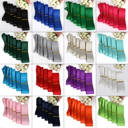 5 Yards 19 Colors 7mm-38mm Wide Grosgrain Ribbon Hair Bows Christmas Wedding Decoration Gift Packing DIY Sewing Garment Crafts