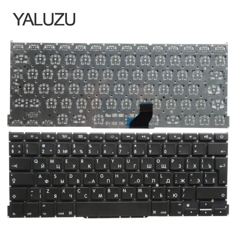 

YALUZU NEW Laptop Keyboard For Apple Macbook Pro 13" A1502 ME864 ME865 ME866 RU RUSSIAN keyboard 2013-2015 Years black and new