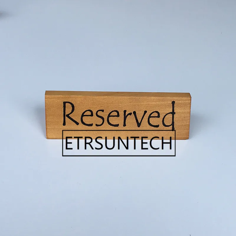 

30pcs Rustic Wooden Reserved Sign Reception Wood Wedding Table Seating Signs Restaurant Party Decoration