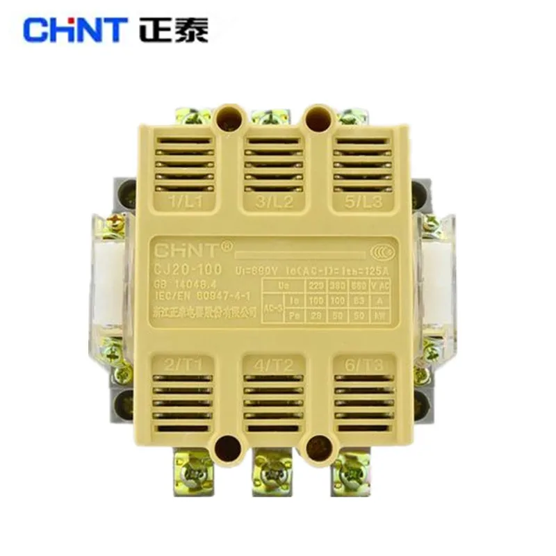 

Genuine CHINT AC contactor 380V 220V CJ20-100A