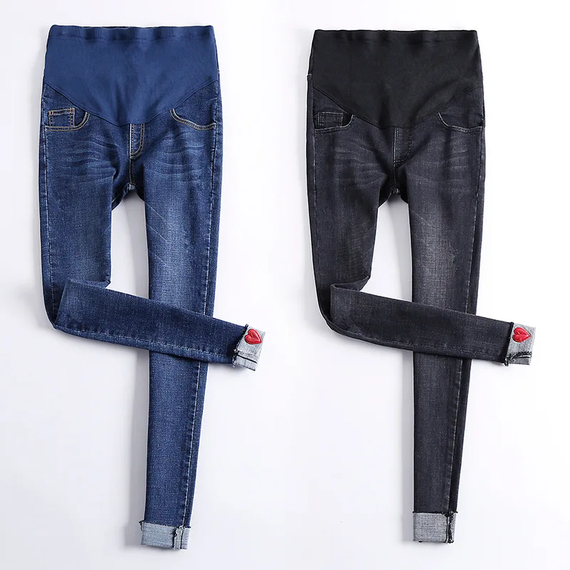 

Stretch blue jean overalls For Pregnant Women Maternity Pants Skinny Jeans Nursing Pregnancy Clothing Abdominal Maternidad Jean