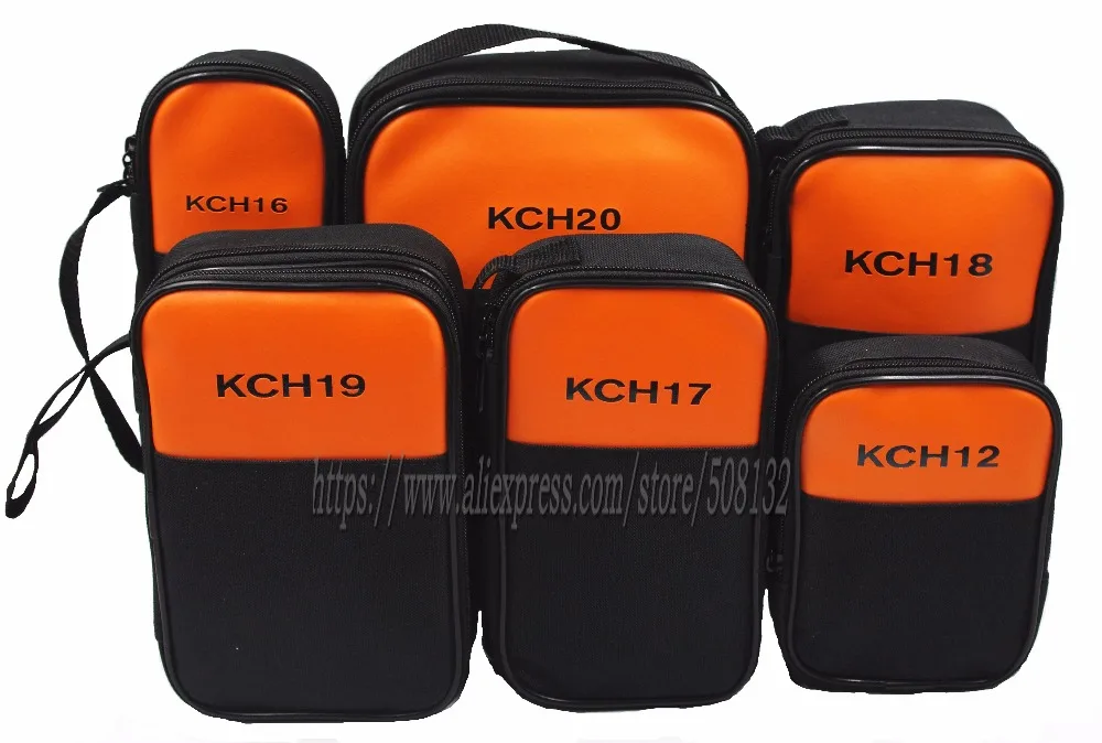 Orange Soft Case bag KCH12 KCH16 KCH17 KCH18 KCH19 KCH20 Use For Clamp Meter Multimeter KYORITSU Uni-T HIOKI Testo Sanwa