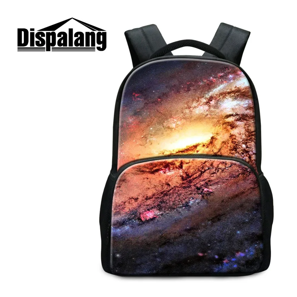 

Dispalang Laptop Backpacks for Men School Bookbag for Student Boy's Colorful Rucksack Coolest Mochila Galaxy Pattern on Dailybag