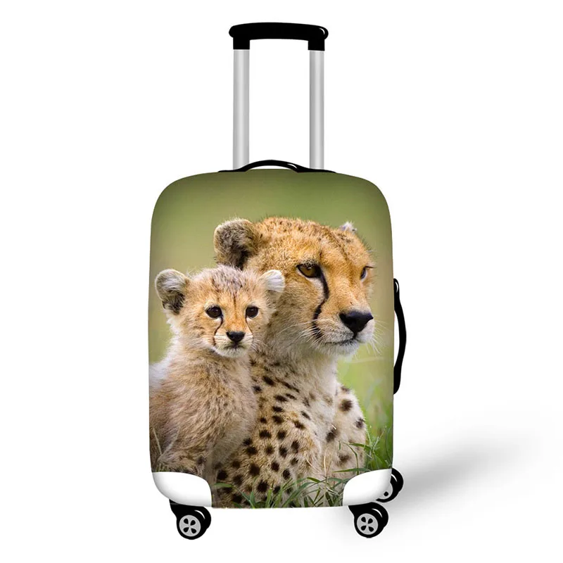 Animal World Leopard Print Protective Baggage Cover For 18-30 Inch Trolley Suitcase Elastic Waterproof Travel Luggage Cover