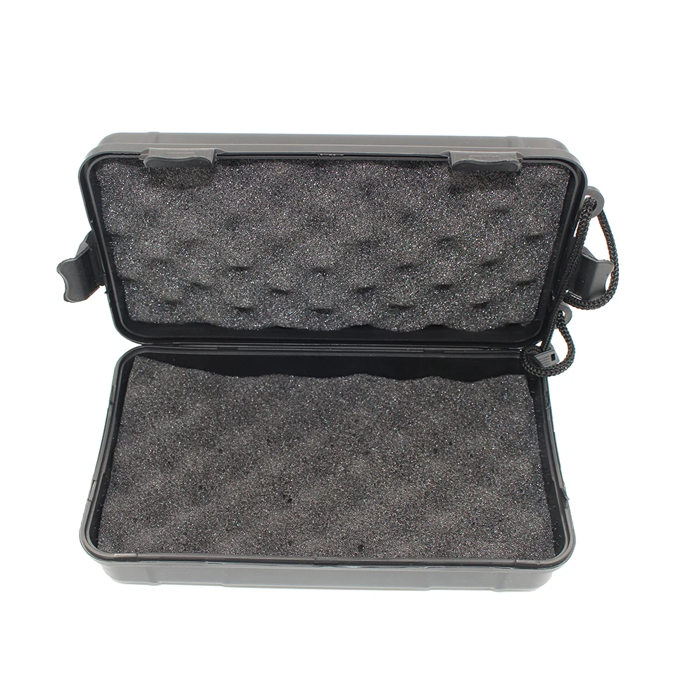 Lighting Accessories Storage Box Flashlight Torch Lamp Case Plastic Fall Waterproof 20*11*4.5cm Black Universal Anti