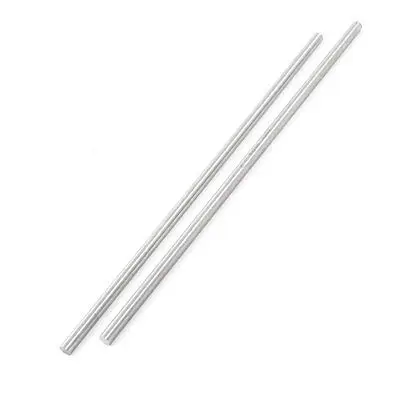 2 stks 5mm x 200mm HSS Grooving Tool Ronde Draaibank Bars Zilvergrijs