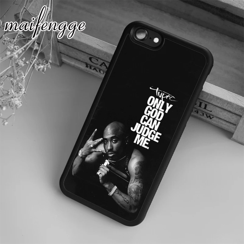 maifengge Custom 2PAC TUPAC SHAKUR  Case For iPhone 15 14 6 7 8 plus X XR XS max 11 12 13 Pro