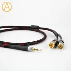 HIFI 3.5mm To RCA Audio Stereo Cable For Mobile Phone Music Player Headphone Amplifier