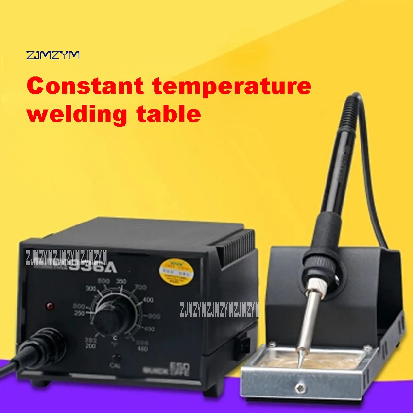 

936A Soldering Stations Electric Iron Welding Station Adjustable Temperature Soldering Station 220V 60W 200-480 Degrees Hot Sale