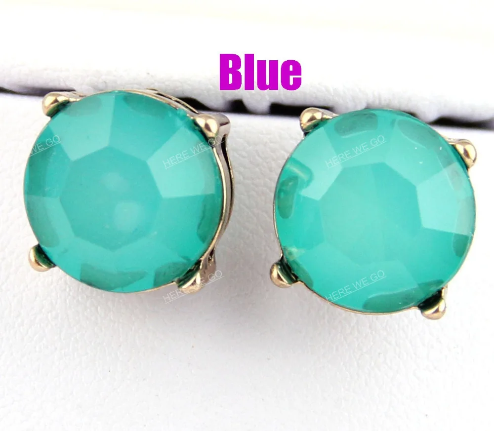 Fashion Neon Earrings Dot Stud Earrings for Women 1.5cm